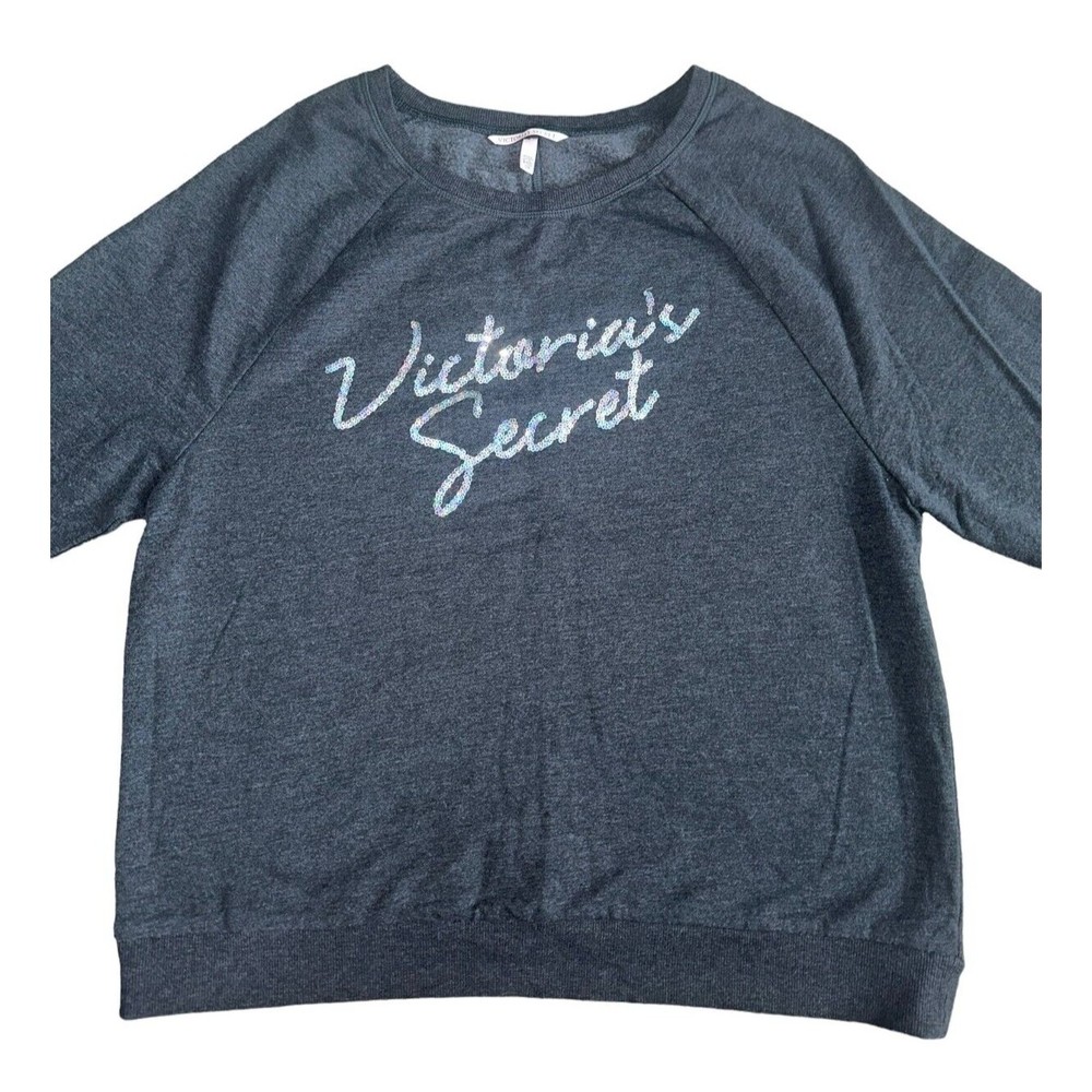 Victoria Secret Sequin Boyfriend Sweater Relaxed Fit Size Small